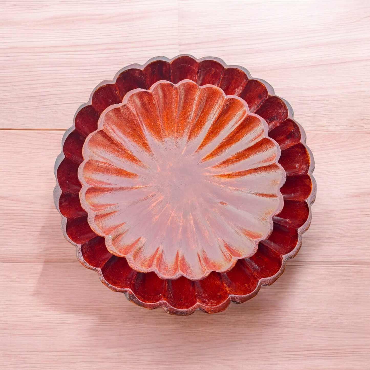 Flower cutting serving tray